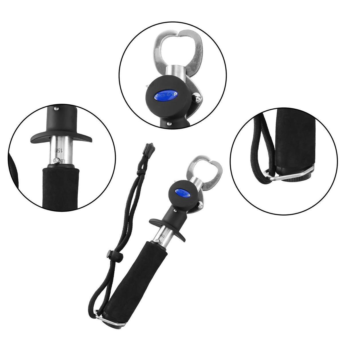 Fishing Gear Fish Lip Gripper with Scale and Measuring Fishi