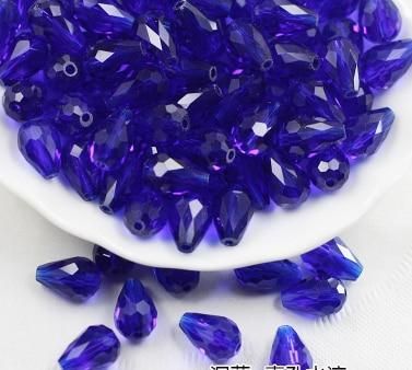 BEAUCHAMP 8*11mm 10pcs Red Crystal Loose Beads Teardrop Faceted Earring Pentant Charm Jewelry Chandelier Needlework Accessories
