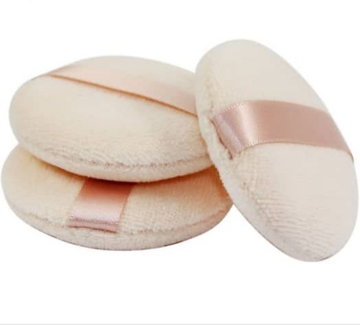 12 PCS PURE SOFT COTTON  POWDER PUFF