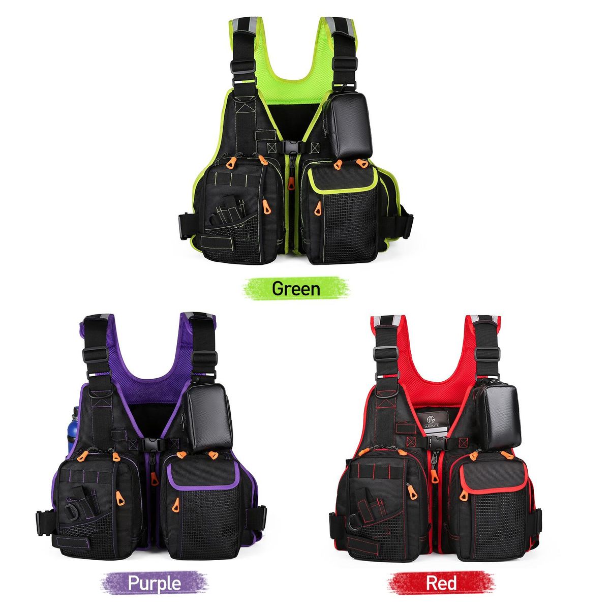 Fly Fishing Vest Pack with Multi Pockets Fishing Vest Jacket for Camping Hiking Fishing Outdoor Water Sports Equipment