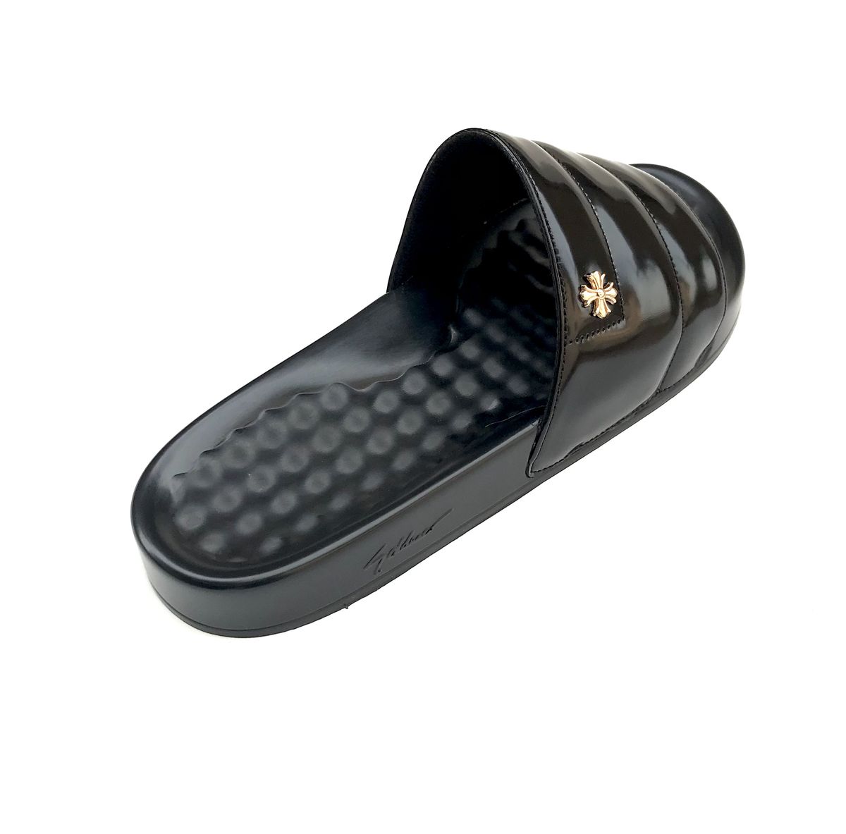Trendy Slide Summer Slippers / Wetlooks-Black