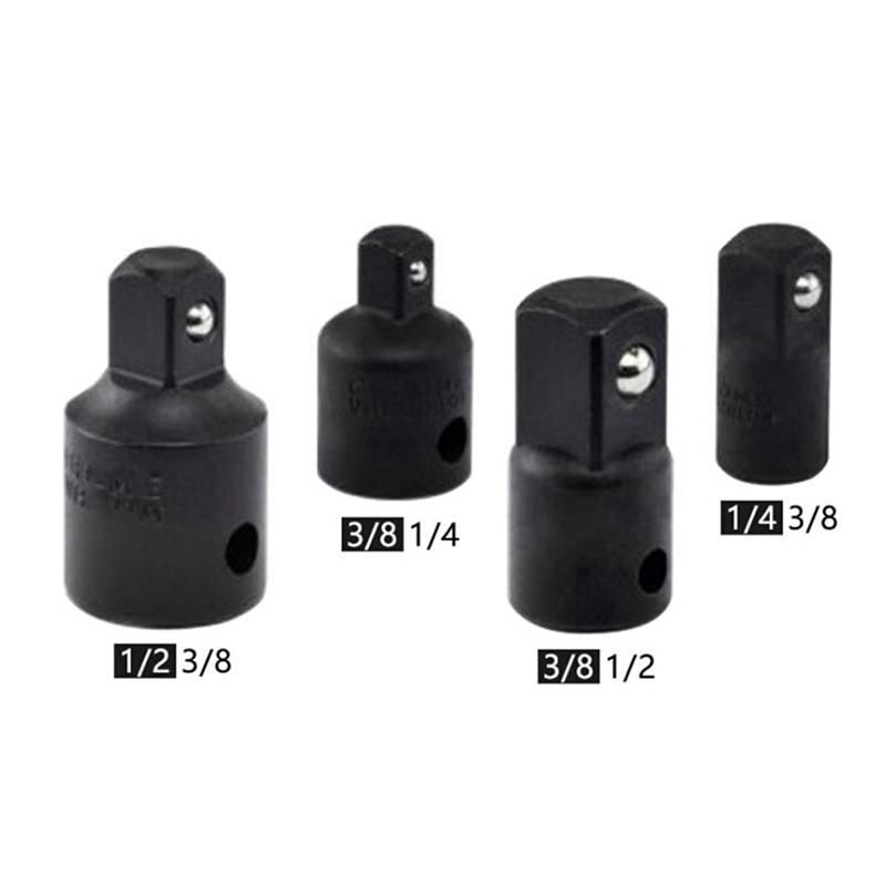 4PC Black Sleeve Sleeve Conversion Head Steel Ball Conversion Head Mutual Conversion Joint