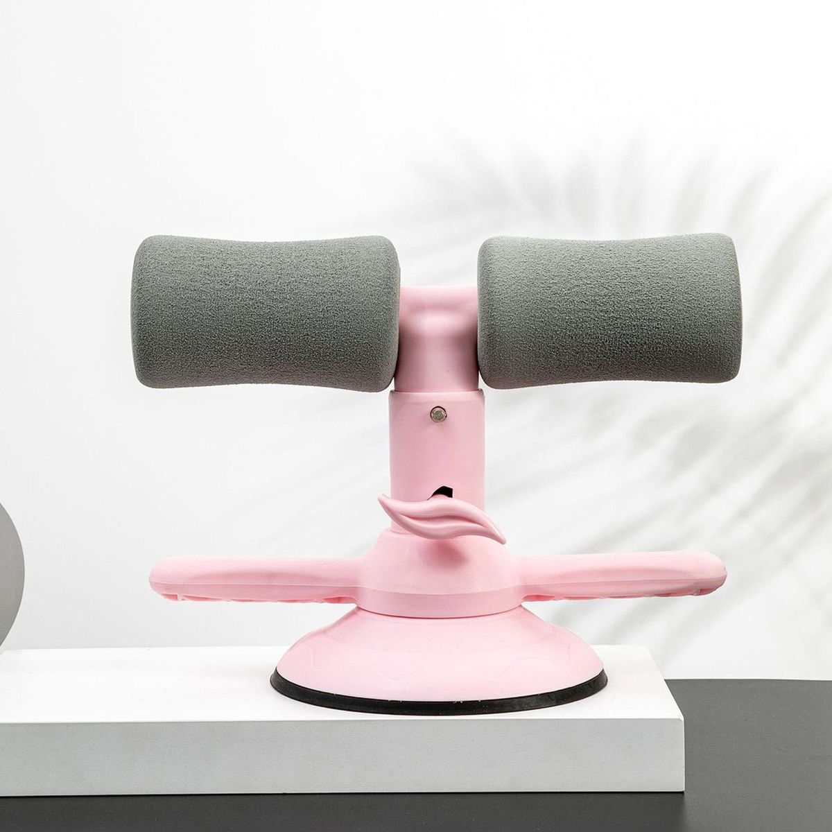 Exercise Bar Sit-up Push-up Stand with Sucker Light Pink