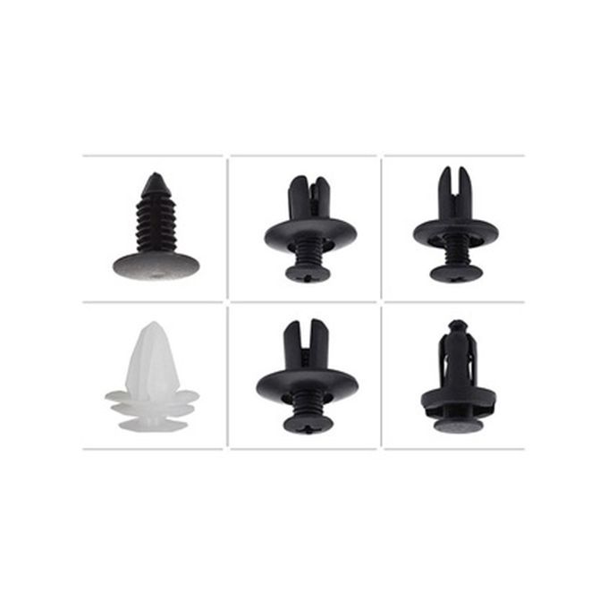 Car Buckle Accessories 100PCS Buckle Perforated Nail Bumper Clamp Fender Clamp + Tool