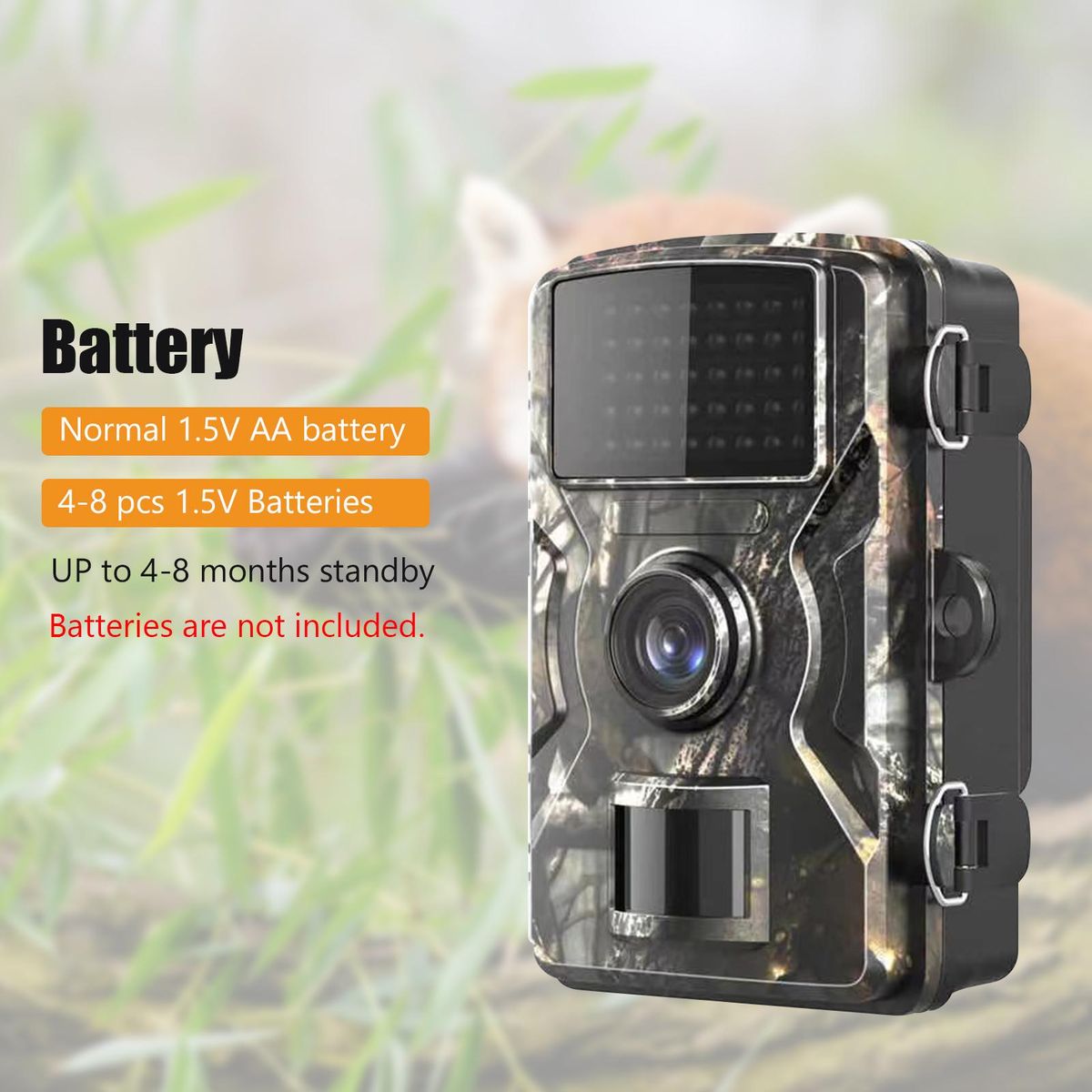 1080P Trail Game Hunting Camera With IR Night Vision, Motion Detection, IP66 Waterproof, 0.6S Trigger Time And 2.4'' TFT Color Display For Outdoor Wildlife, Hunting, Farm Monitoring And Home Security Surveillance