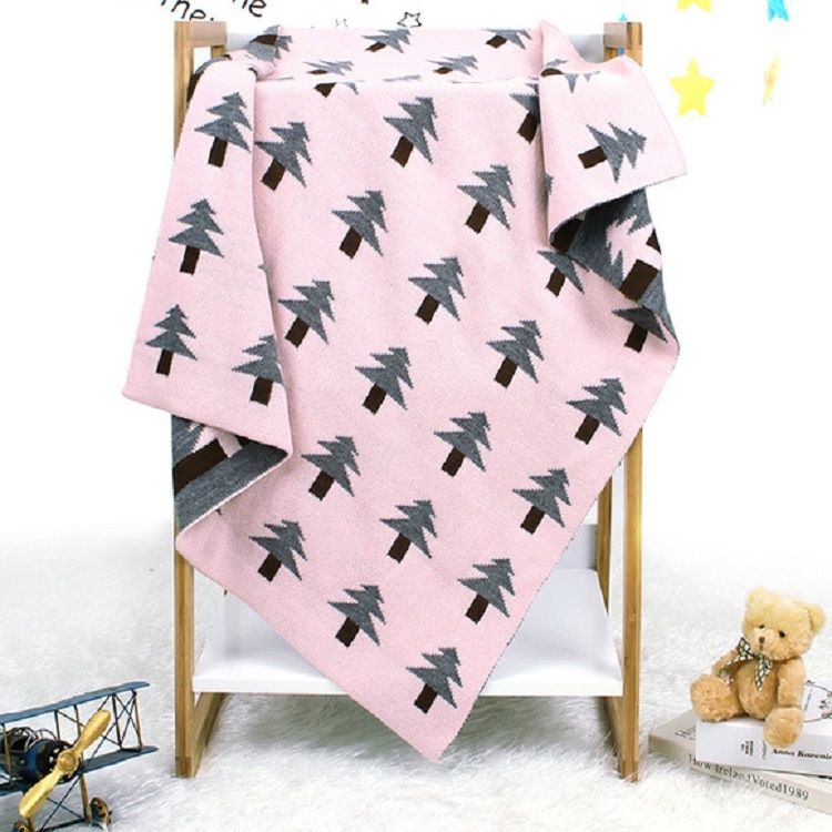 Baby Knit Christmas Tree Hug Blanket Out Shawl Cover