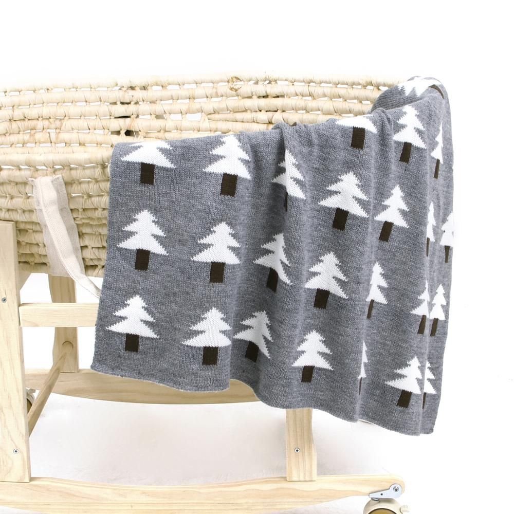 Baby Knit Christmas Tree Hug Blanket Out Shawl Cover