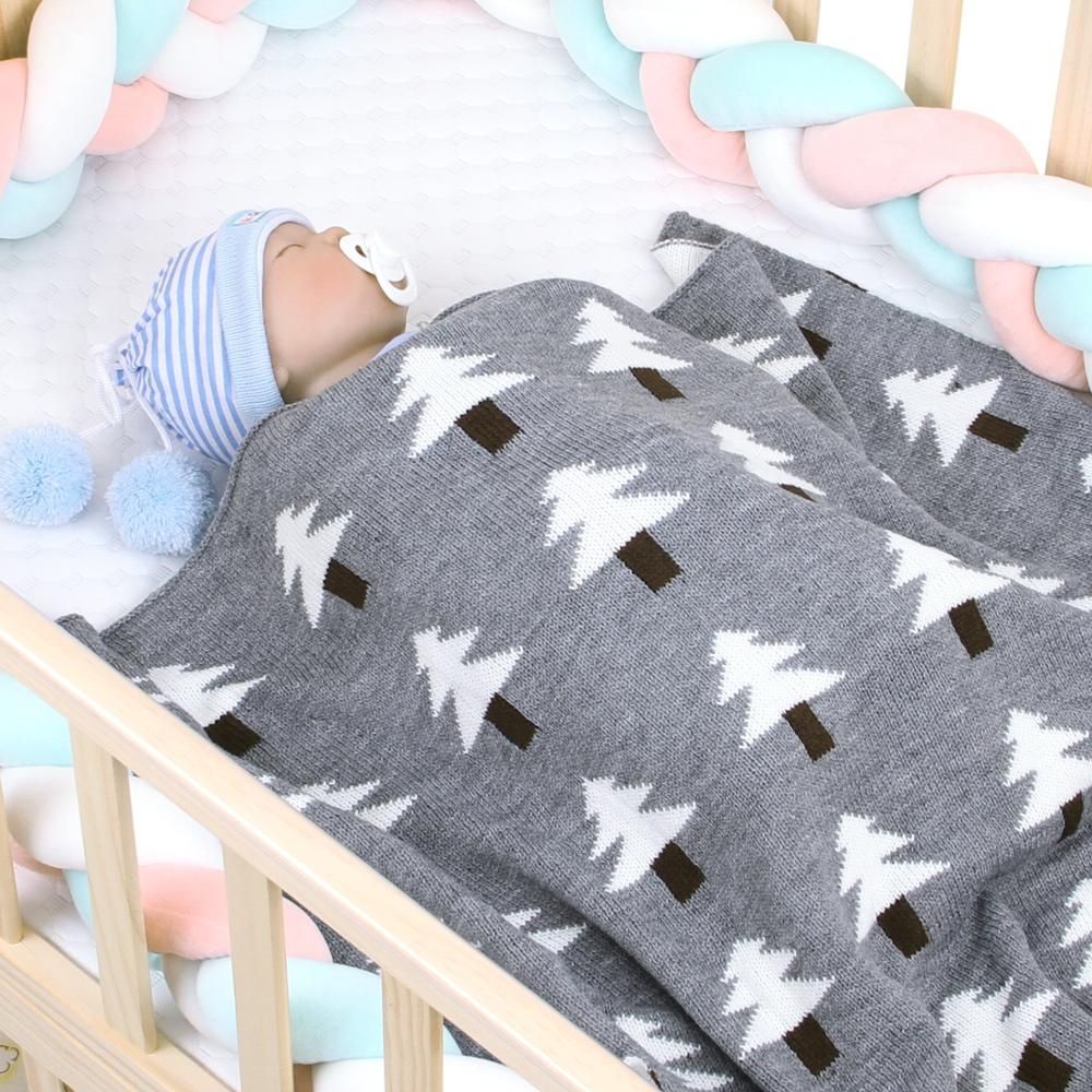 Baby Knit Christmas Tree Hug Blanket Out Shawl Cover