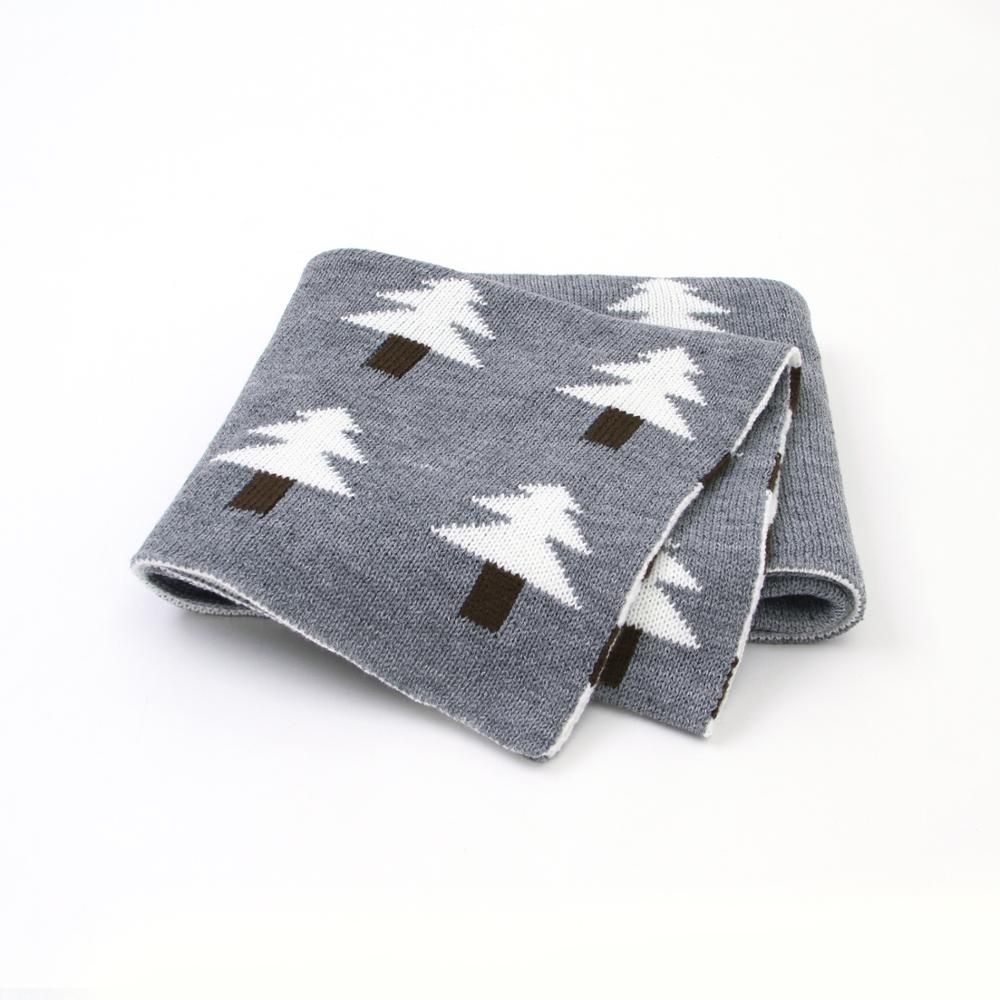 Baby Knit Christmas Tree Hug Blanket Out Shawl Cover