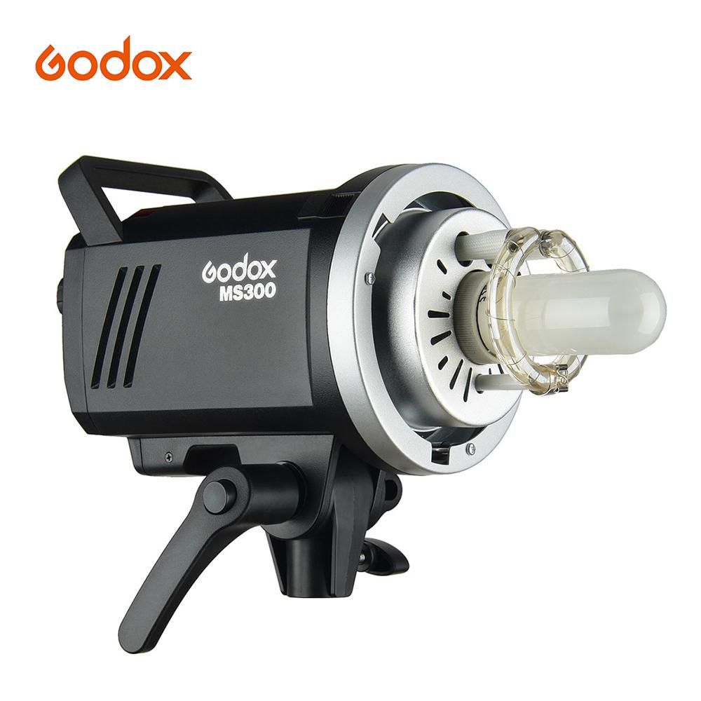 Godox MS300 Studio Flash Strobe Light Monolight 300Ws Max. Power Built-in Godox 2.4G Wireless X System GN58 5600K with 150W Modeling Lamp Bowens Mount for Indoor Studio Product Photo Portrait Photography