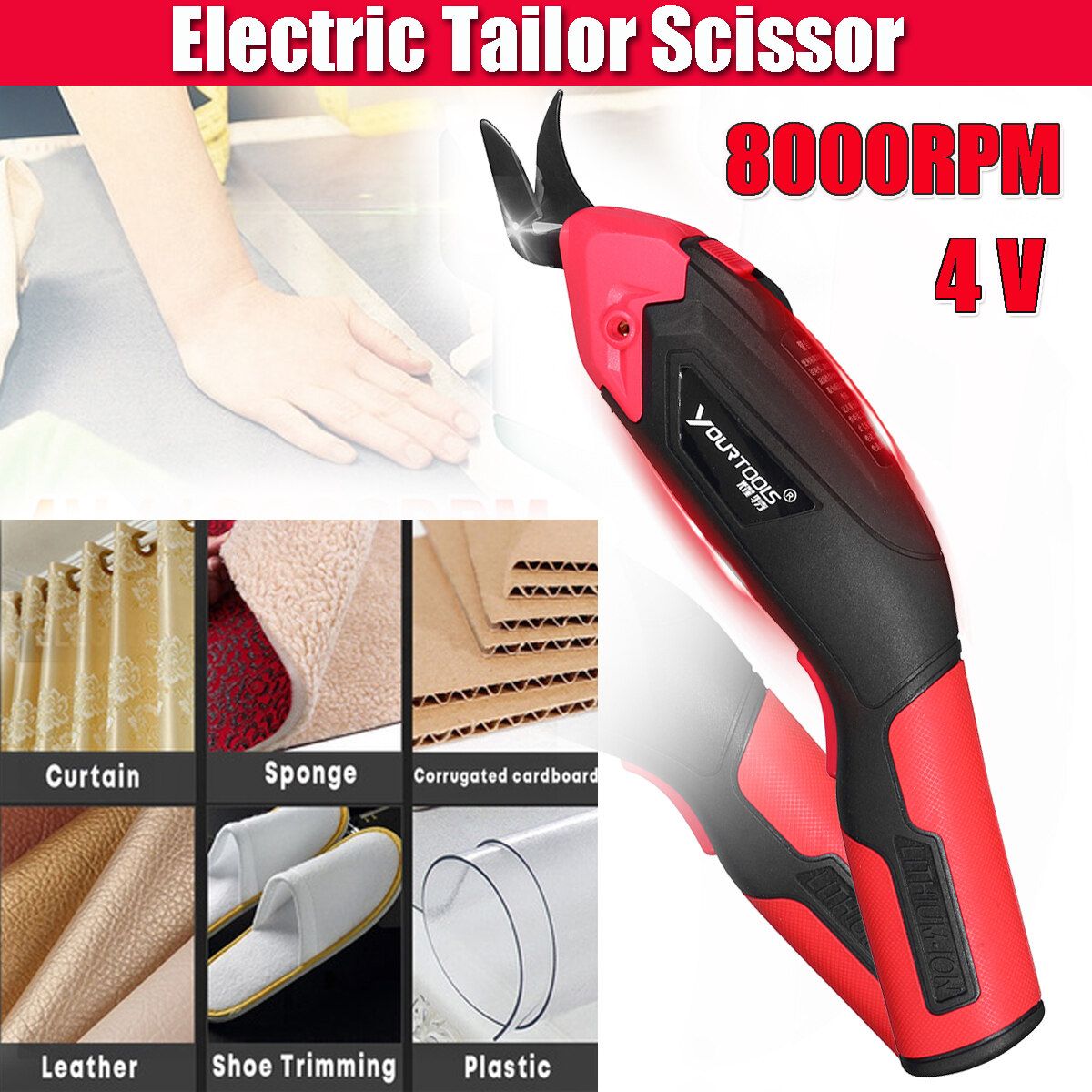 Cordless Electric Pruning Shears Garden Scissor Branch Flower Trimmer US