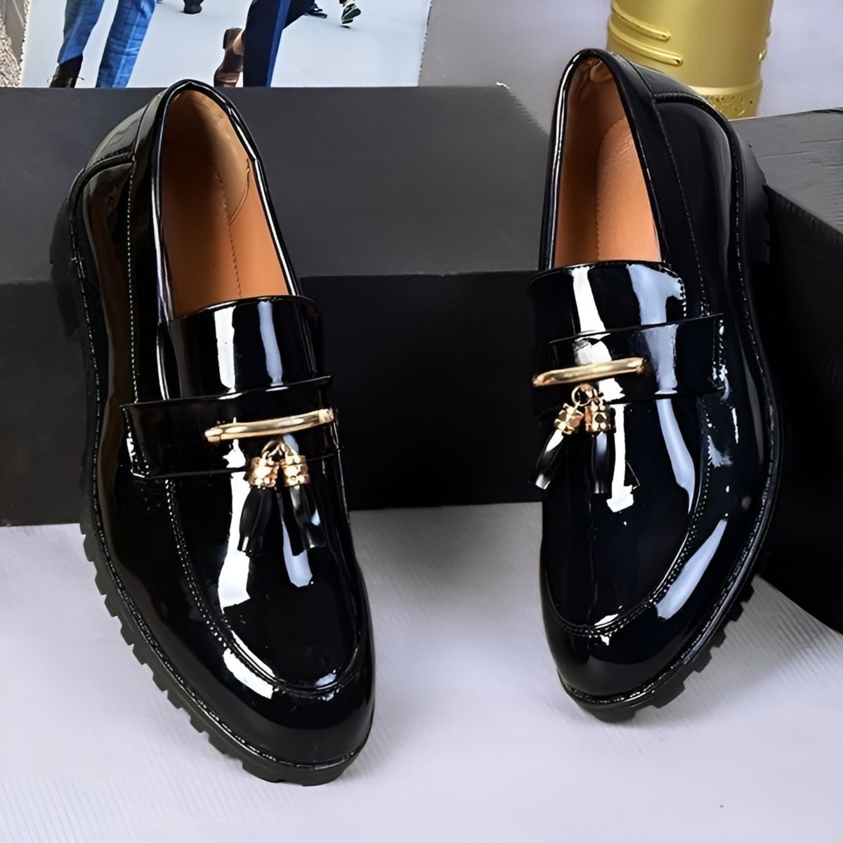 Italian DESIGNERS K TIE SHINY SHINY Shoes - Beige GD