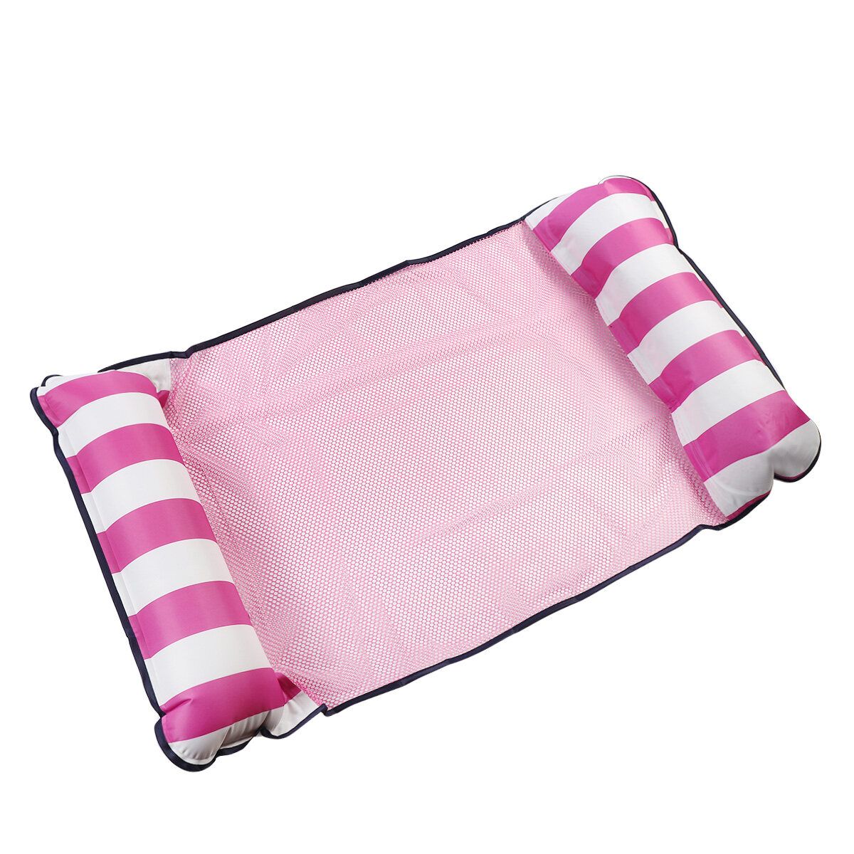 Inflatable Water Hammock Floating Bed Sports Air Mattress Lounge Chair DrifterS Pink-Single