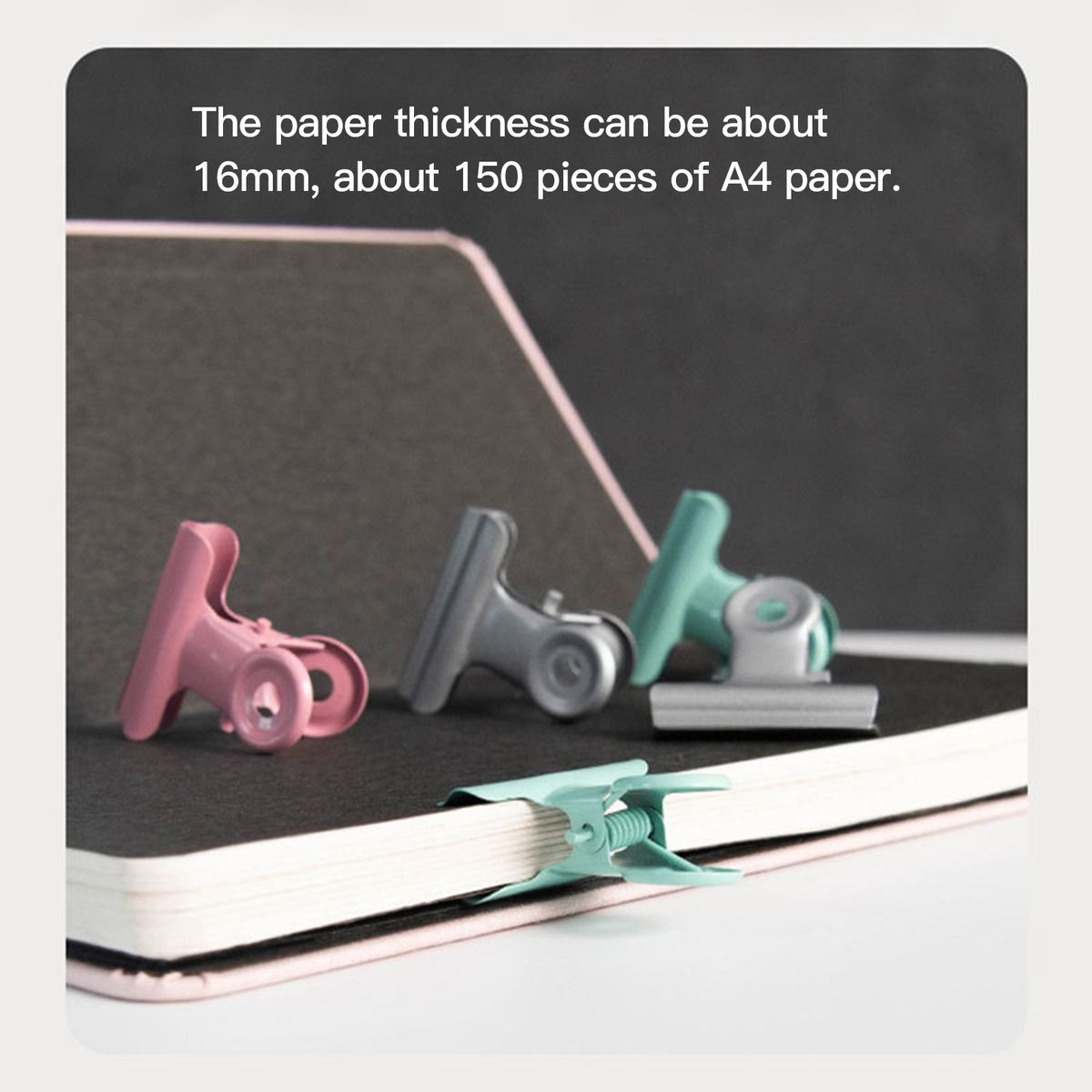 Metal Paper Clamp Large Binder Clips Colored Multifunction