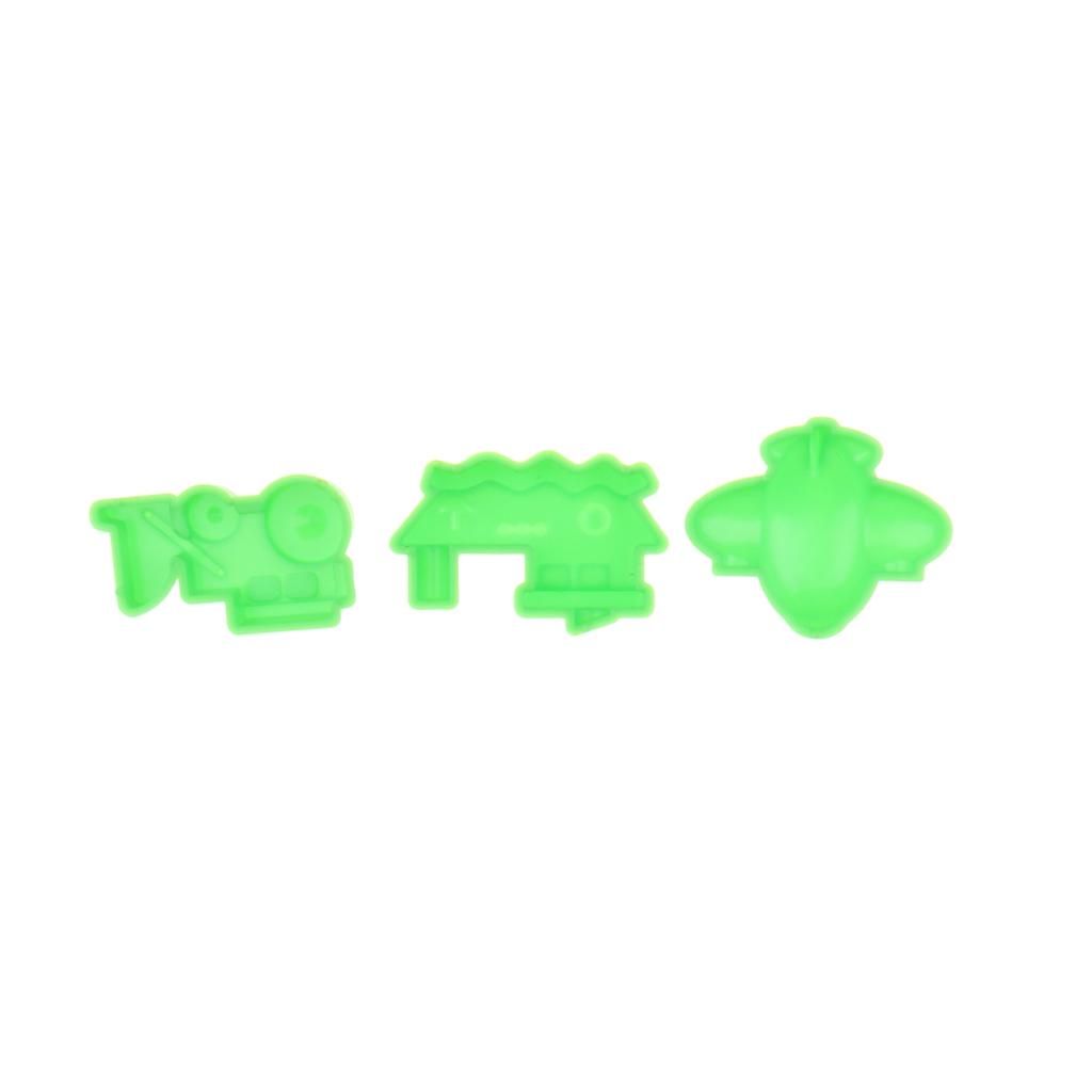 10 Pieces Of Plastic Sea-Land-Air Vehicle Molds, Kids Beach Sandcastle