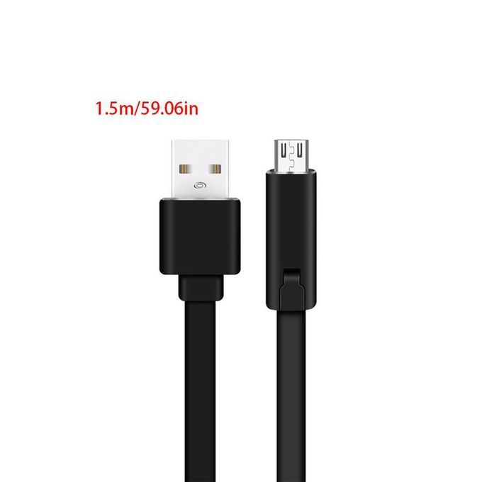 USB Data Transfer  Able    Able  Ord For IPhone For Android-black-Micro USB
