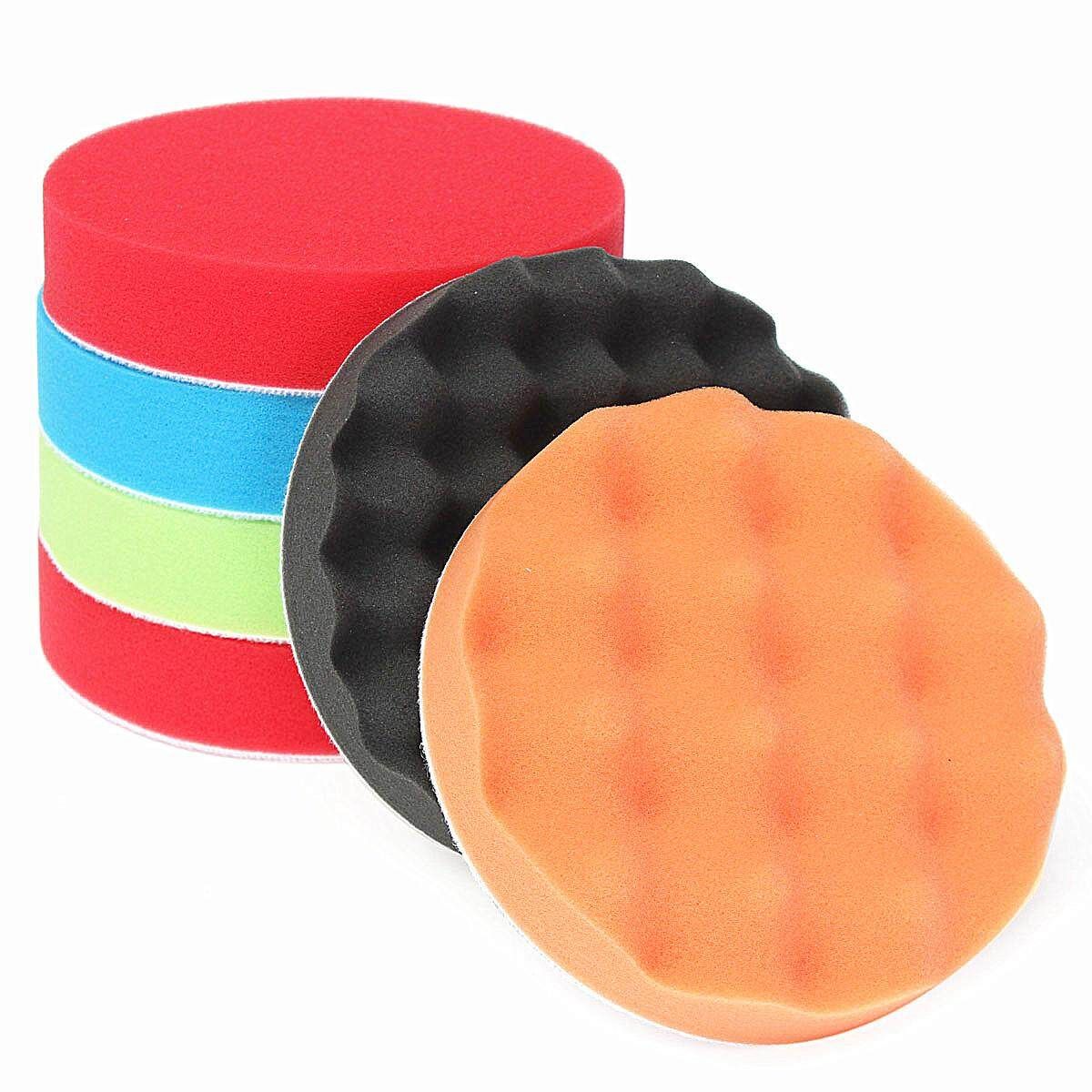 6Pcs 6inch 150mm Sponge Polishing Pad Buffing Foam Buffer Kit For Car Polisher