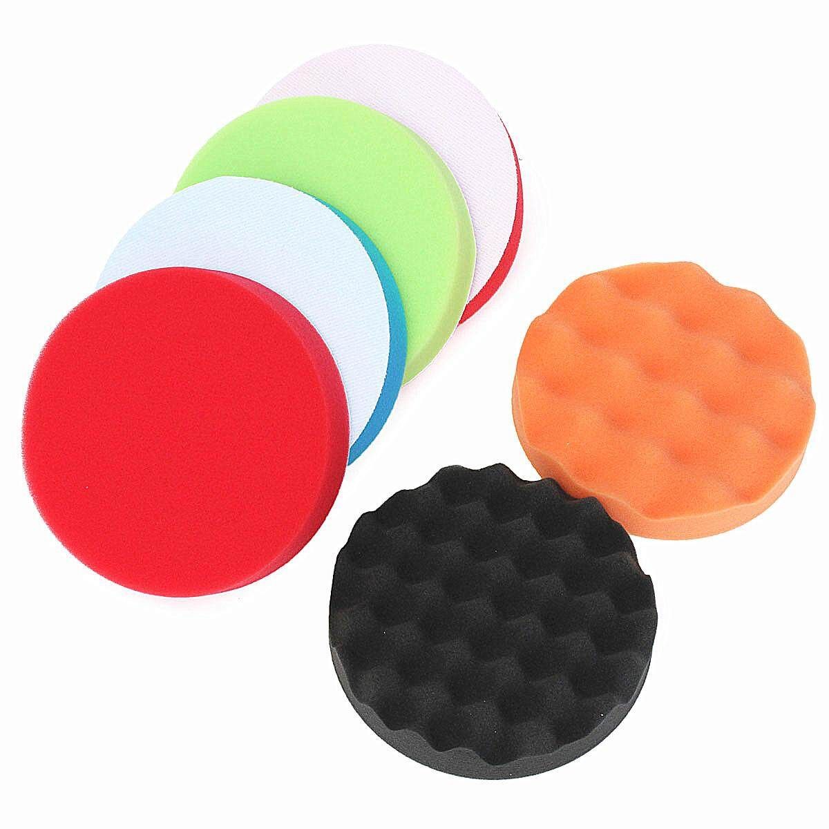 6Pcs 6inch 150mm Sponge Polishing Pad Buffing Foam Buffer Kit For Car Polisher