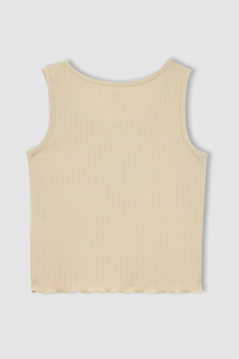 Girl - Slim Fit Short Sleeve Knitted Athlete - Ecru
