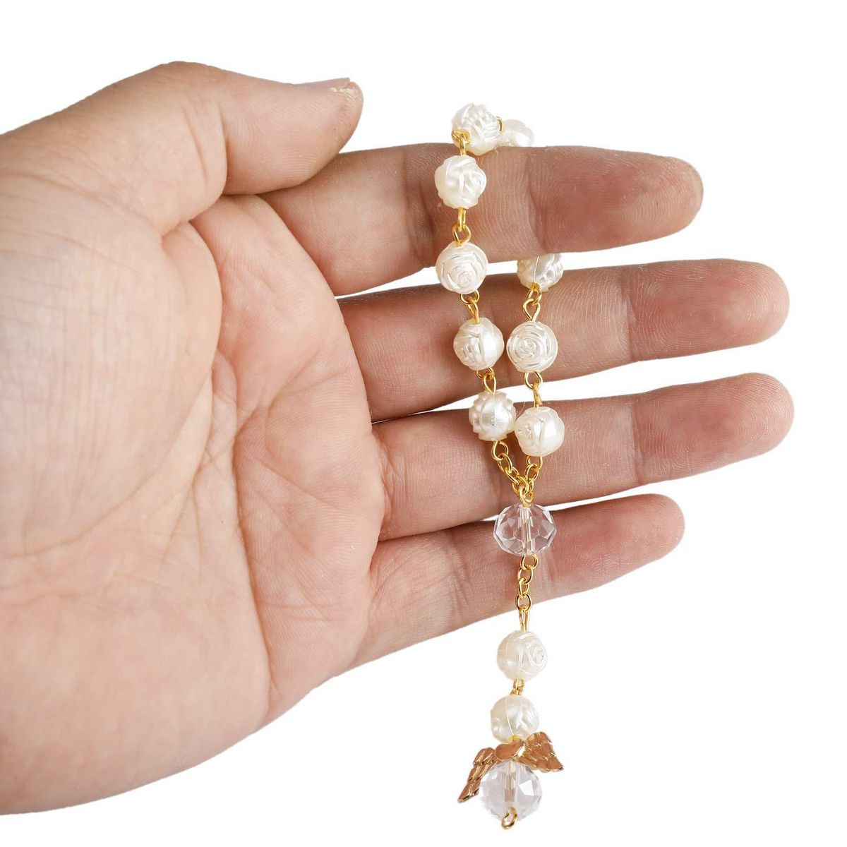 30 PCS Baptism Rosary Acrylic Rosary Beads Mini Rosaries