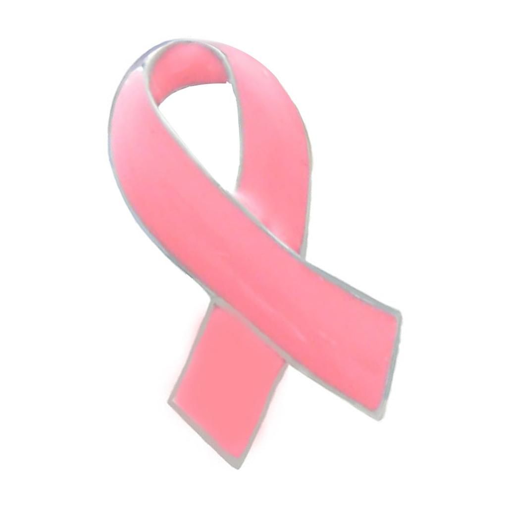 2 Pieces Pink Awareness Enameled Ribbon Lapel Pin Badge