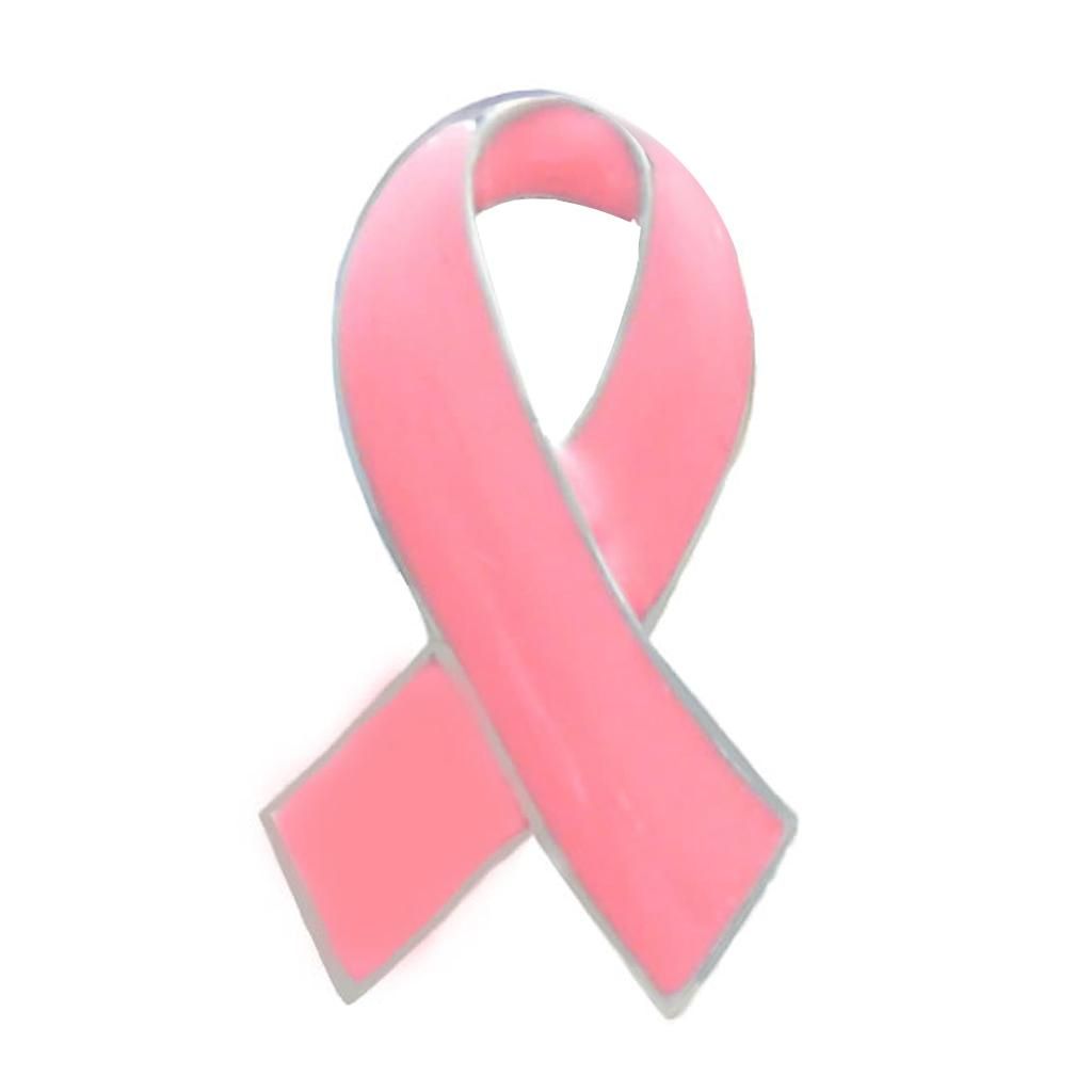2 Pieces Pink Awareness Enameled Ribbon Lapel Pin Badge