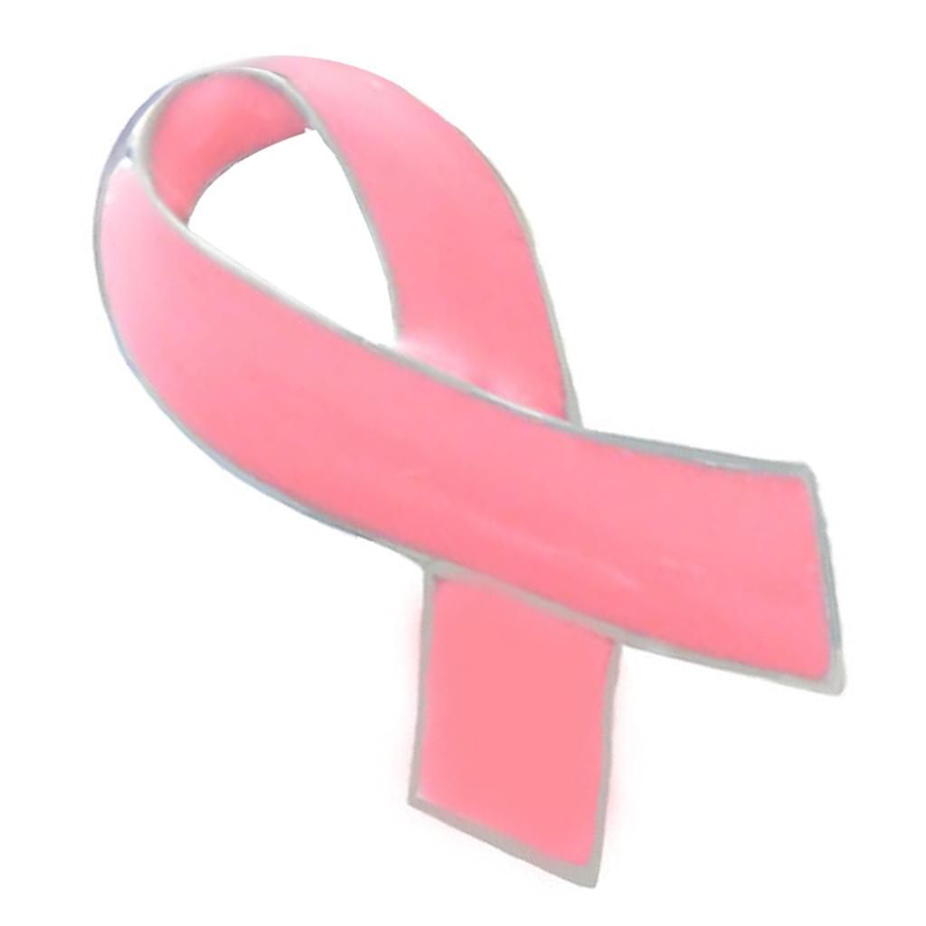 2 Pieces Pink Awareness Enameled Ribbon Lapel Pin Badge