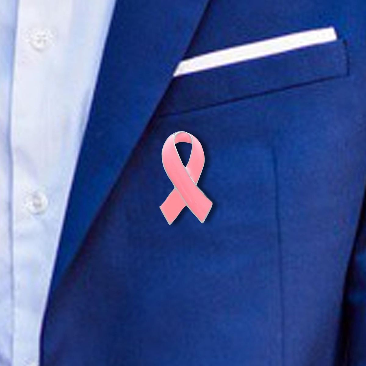 2 Pieces Pink Awareness Enameled Ribbon Lapel Pin Badge