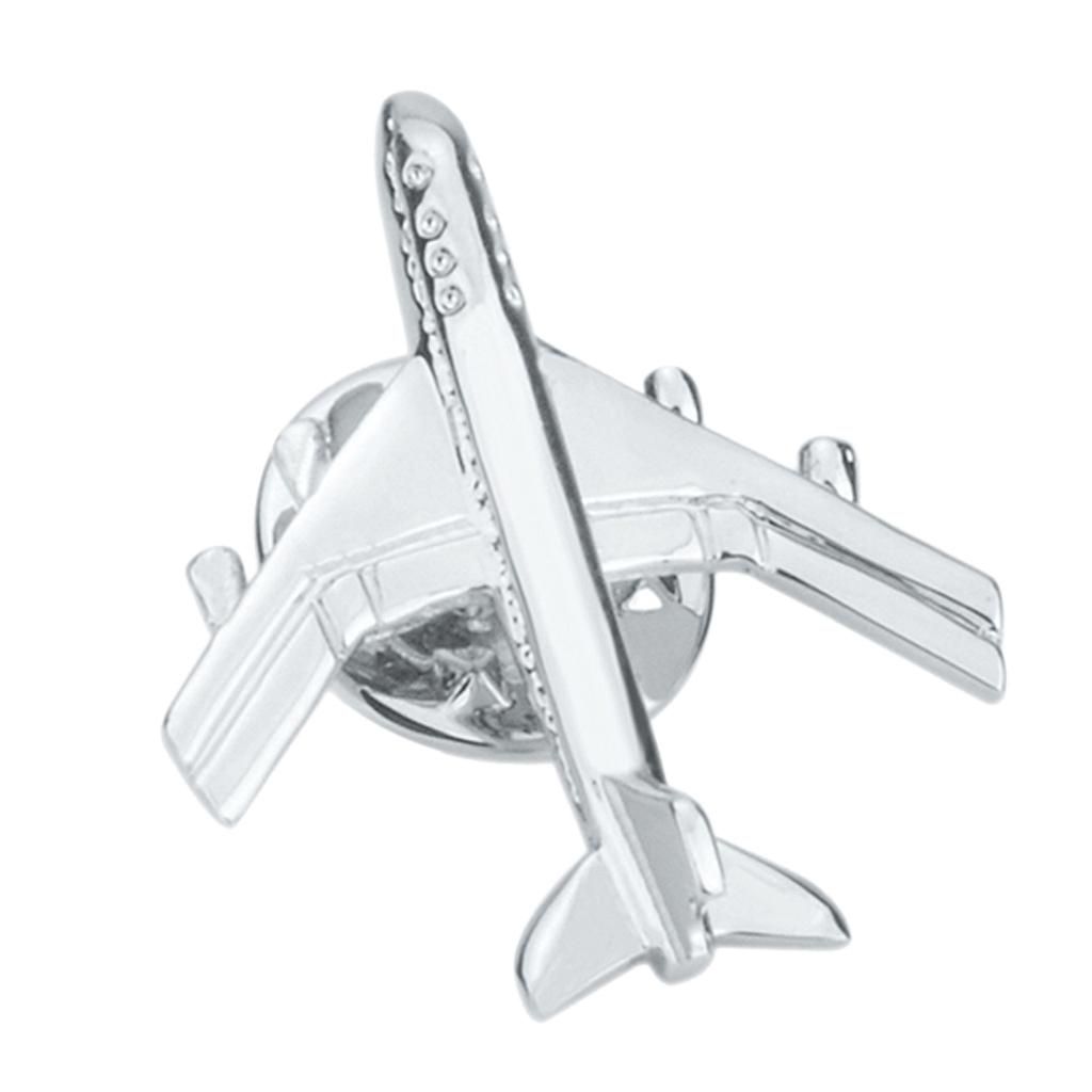 2Pcs Camera Airplane Brooches Jewelry Men Suit Collar Corsage