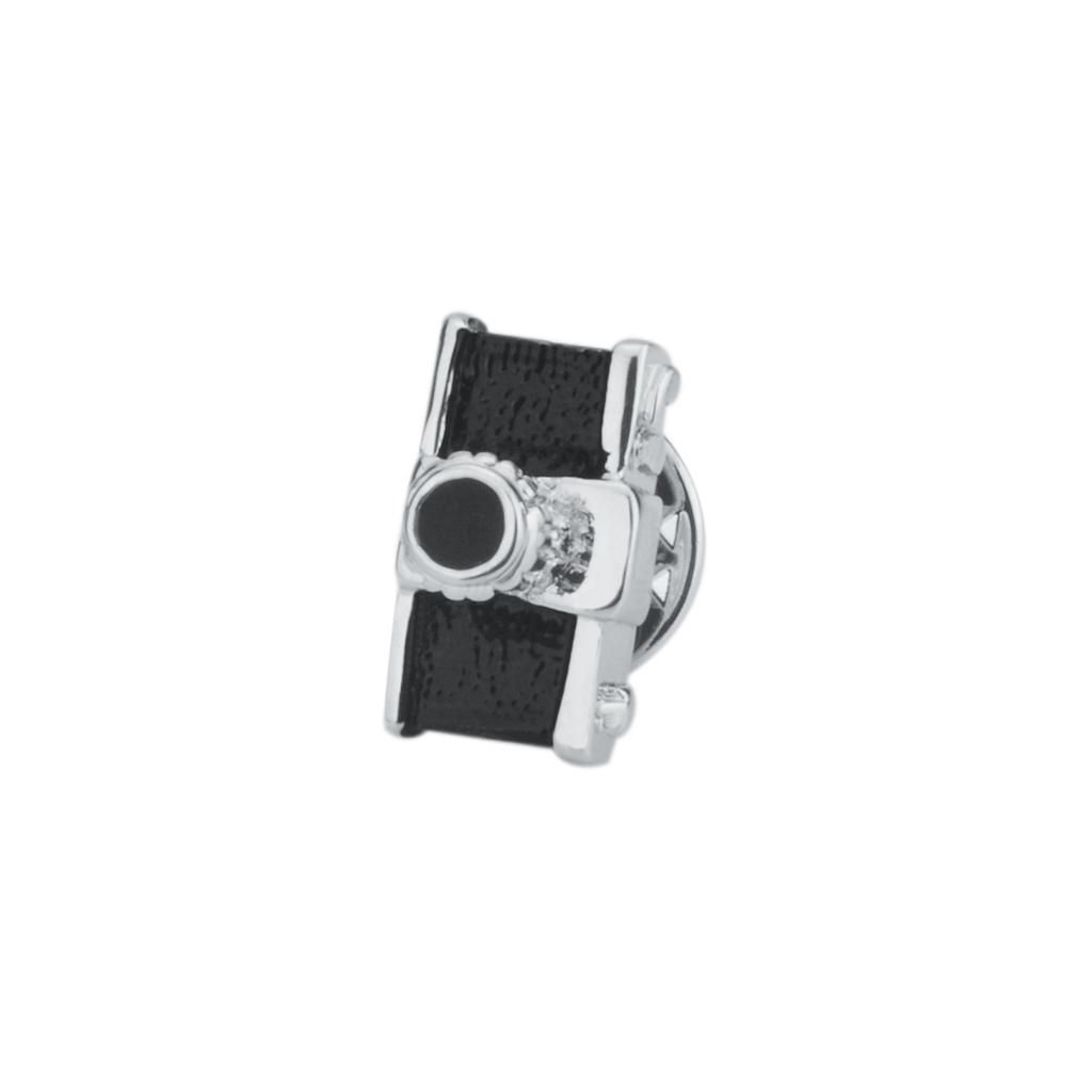 2Pcs Camera Airplane Brooches Jewelry Men Suit Collar Corsage