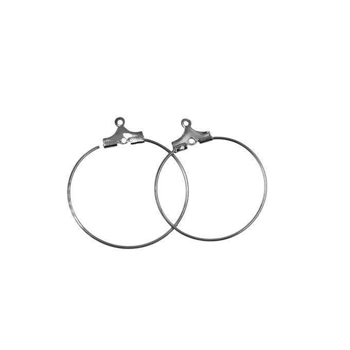 20Pcs Woman Classic Round Earrings Big DIY Earrings Jewelry Gift Black