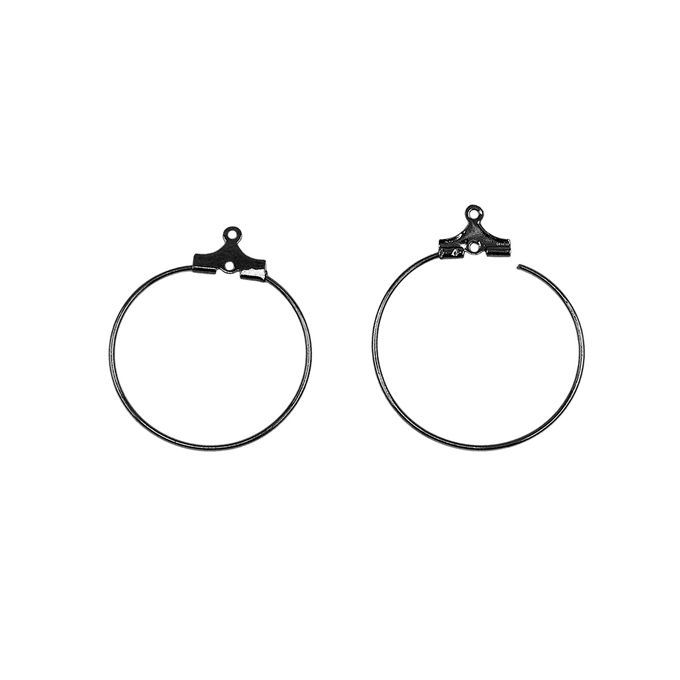 20Pcs Woman Classic Round Earrings Big DIY Earrings Jewelry Gift Black