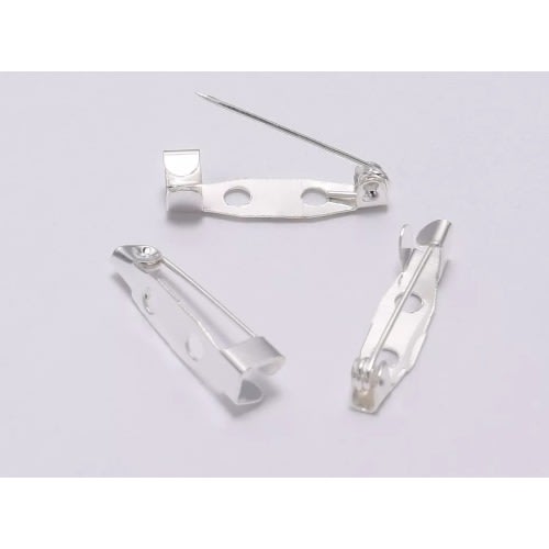 50 Brooch Safety Pins - 2.5cm