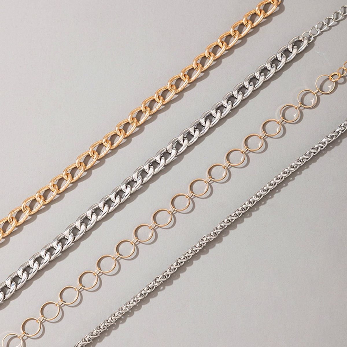 Simple Bracelets Thick Chain Hollow Bracelets