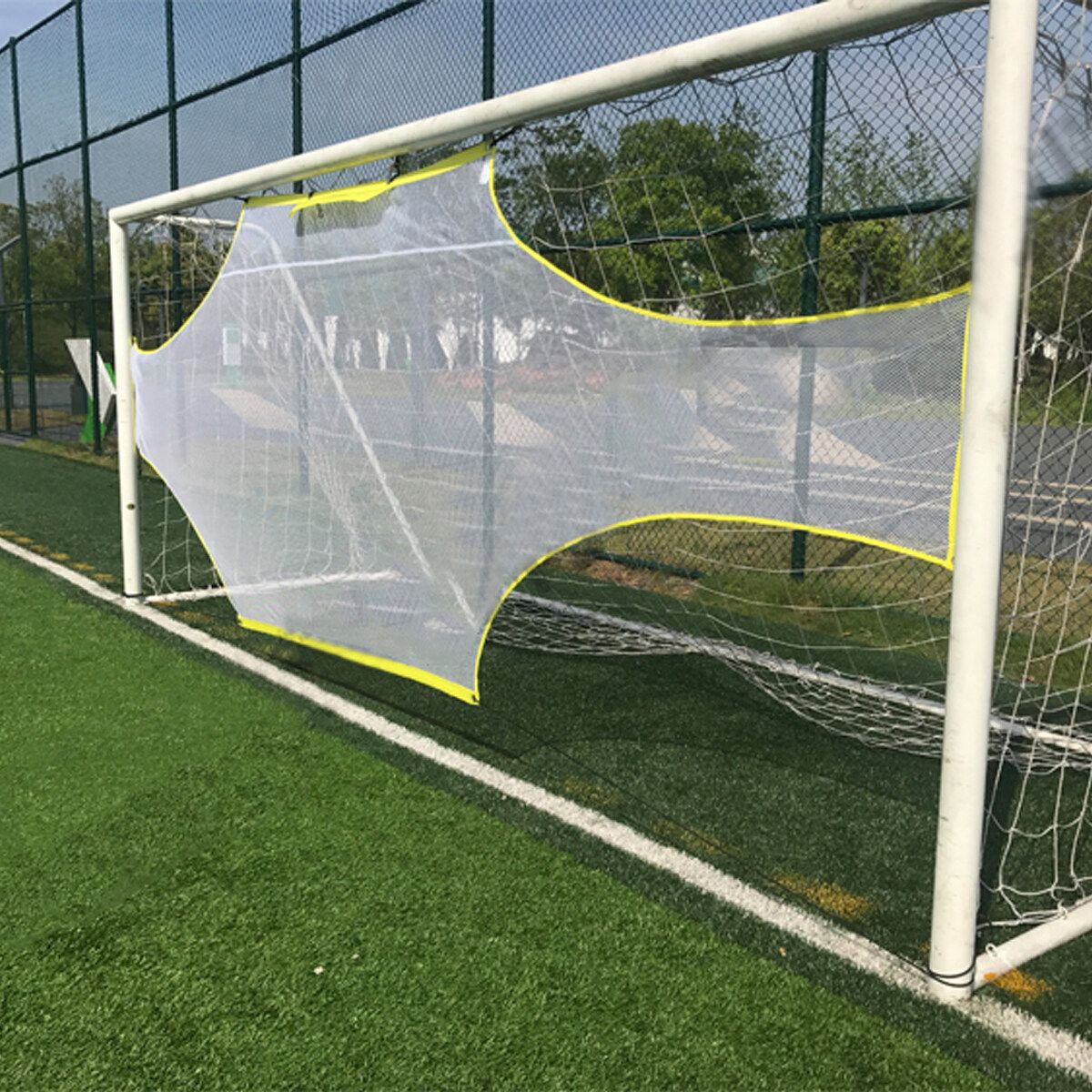 Pro Precision Training Football AID Soccer Target Practice Shot Goal Net 24'x8' Full Size Goals