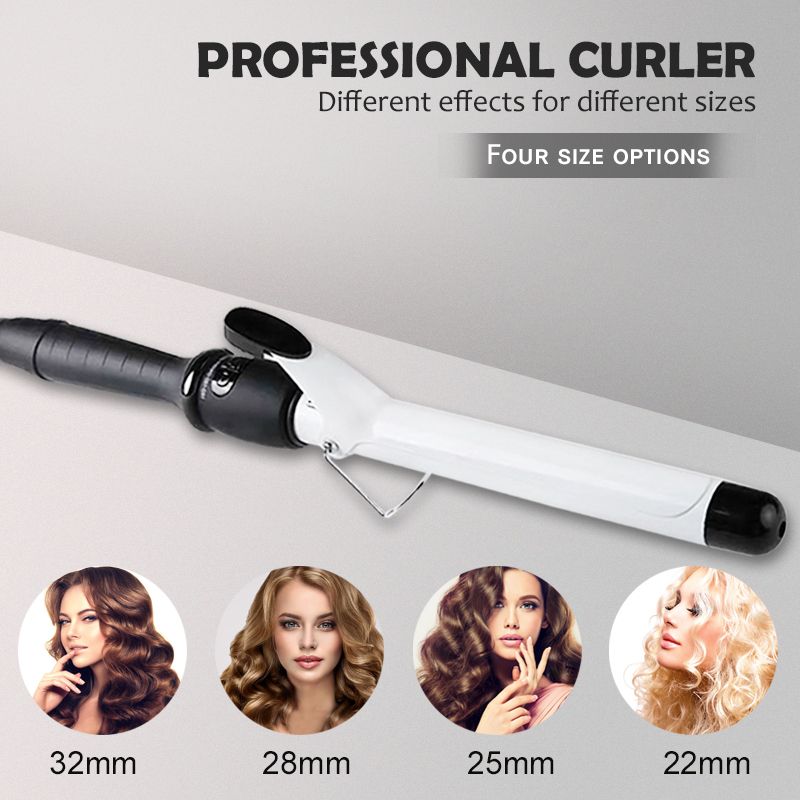 22/25/28/32mm White Professional Hair Curler Hair Care Styling Tools Various Size