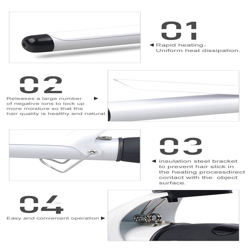22/25/28/32mm White Professional Hair Curler Hair Care Styling Tools Various Size