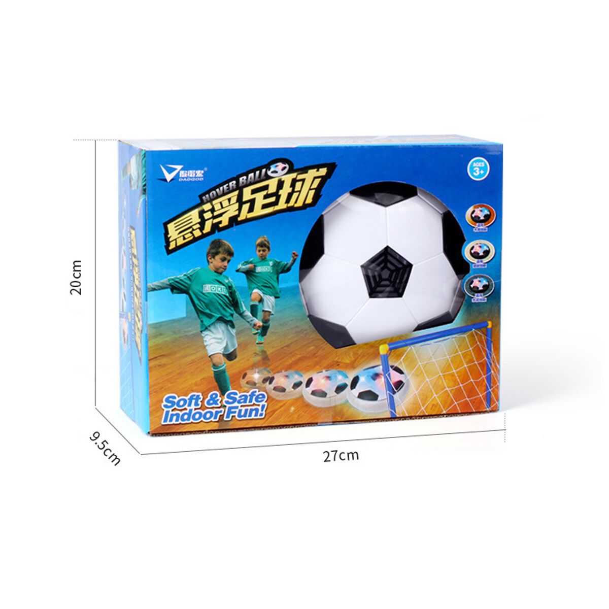 Youth Soccer Goal Net Football Sports Pump Set Outdoor Indoor Training Children Football+Goal Net（2 Door）