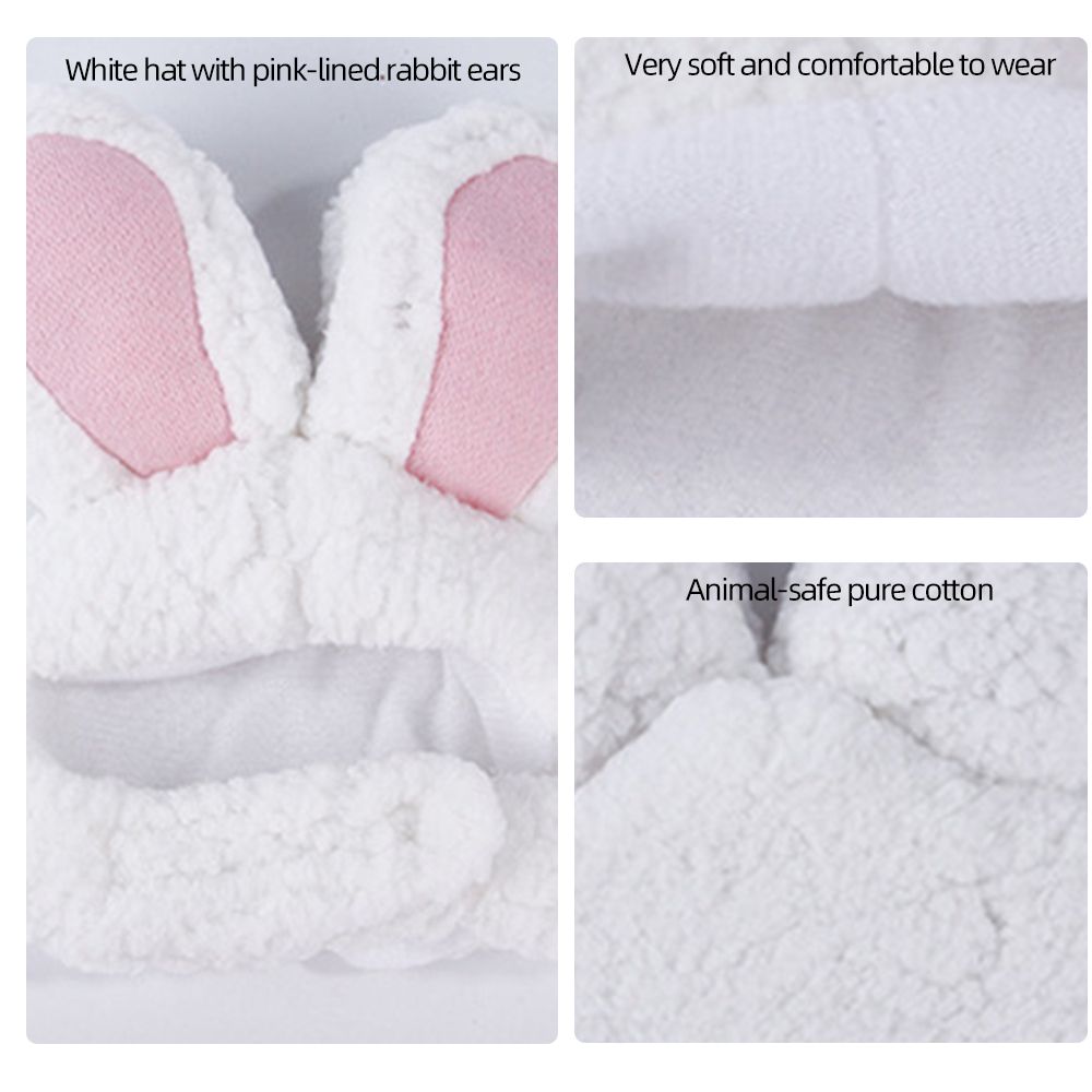 Cute Pet Rabbit Ears Hat For Cat Cosplay Clothes Fancy Pet