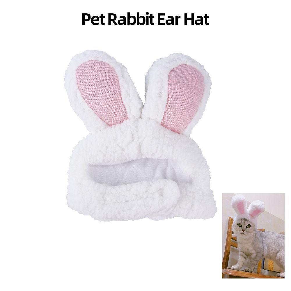 Cute Pet Rabbit Ears Hat For Cat Cosplay Clothes Fancy Pet