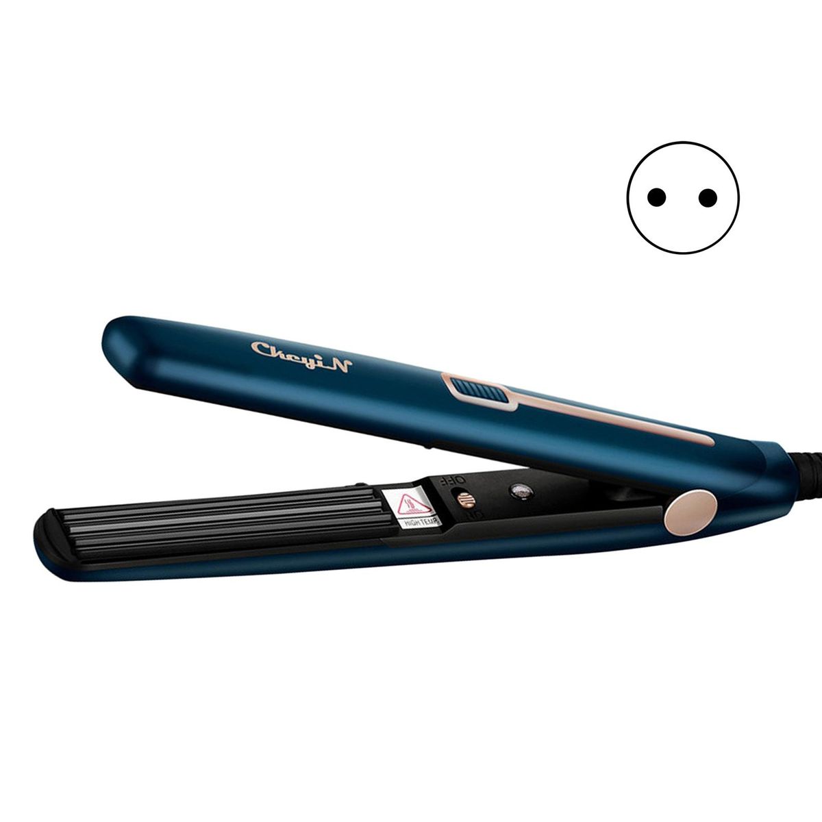 Curling Iron for Damage-free Hair Fast Heat 2-in-1 Hair Straightener EU Plug