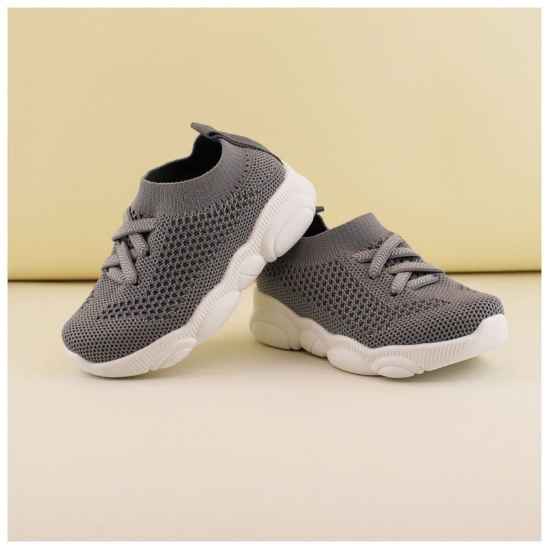 BOY GIRL BIRTHDAY PLIMSOLE SNEAKERS T2 -  GRAY