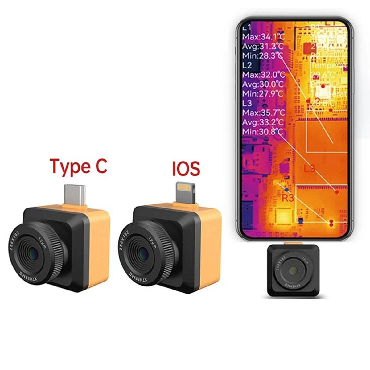 INFIRAY T2S+ Thermal Imaging Camera 256192 For Smart Phone