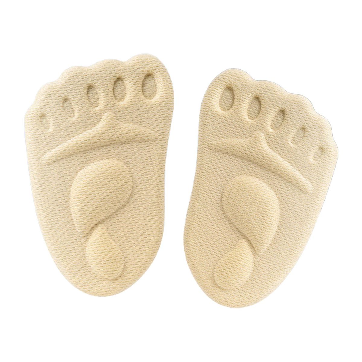 1 Pair Foot Pads Women High Heels Anti-Pain Half Insoles Beige