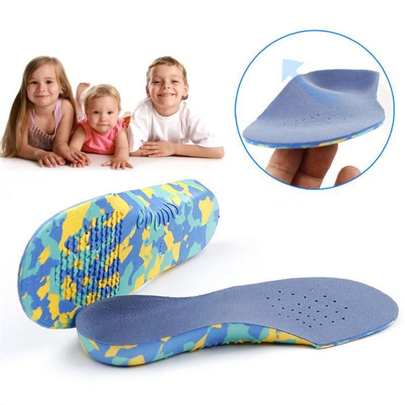 FVL Kids Children Flat Feet Arch Support Insoles Orthotic Orthopedic Shoe Inserts S