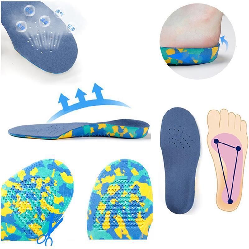 FVL Kids Children Flat Feet Arch Support Insoles Orthotic Orthopedic Shoe Inserts S