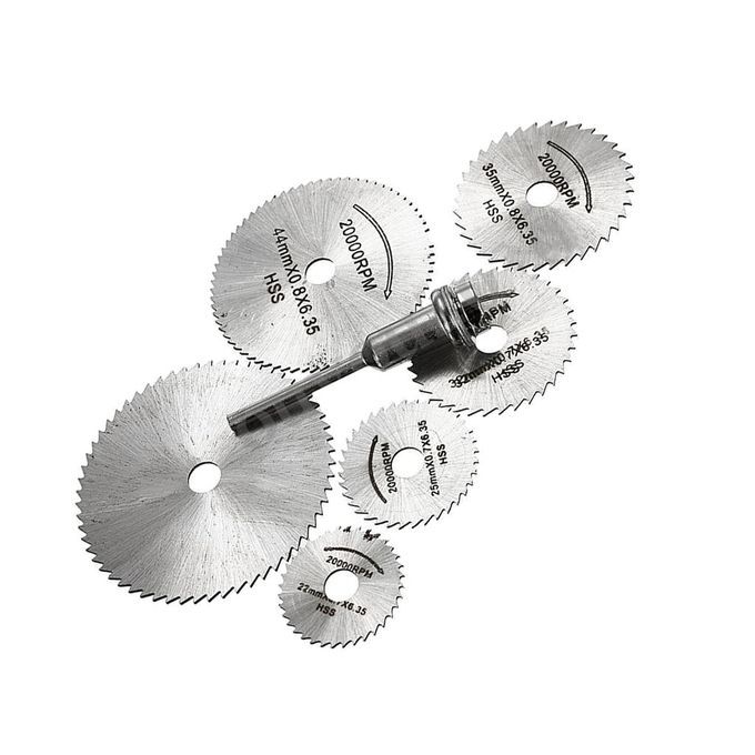 6Pcs Mini HSS Circular  Disc  Rotary  For Metal Cut Tool