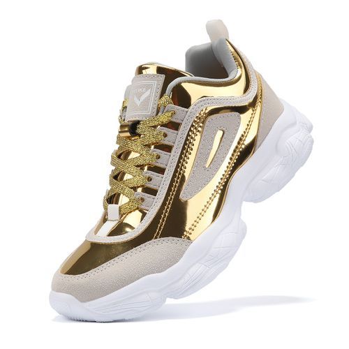 Teen Boy & Girl Sneakers，Fashion Shoes（Gold）