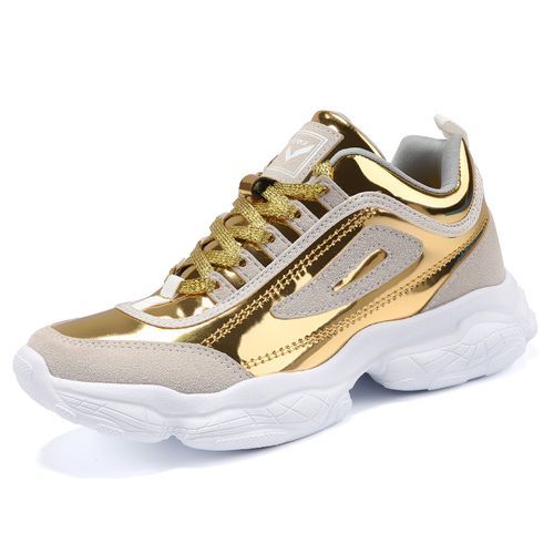 Teen Boy & Girl Sneakers，Fashion Shoes（Gold）