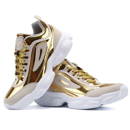 Teen Boy & Girl Sneakers，Fashion Shoes（Gold）
